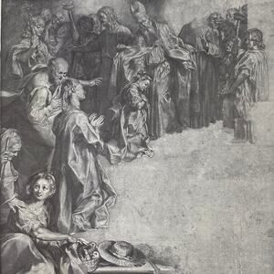 Barocci, Presentation of the Virgin, Drawing, Print, Classic Art ~ 240623-WH 595